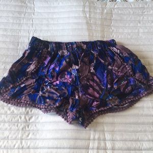 Printed High Waisted Shorts